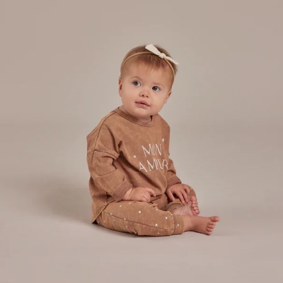 Rylee + Cru Mon Amour Top and Bottom Set 2-3y NWT